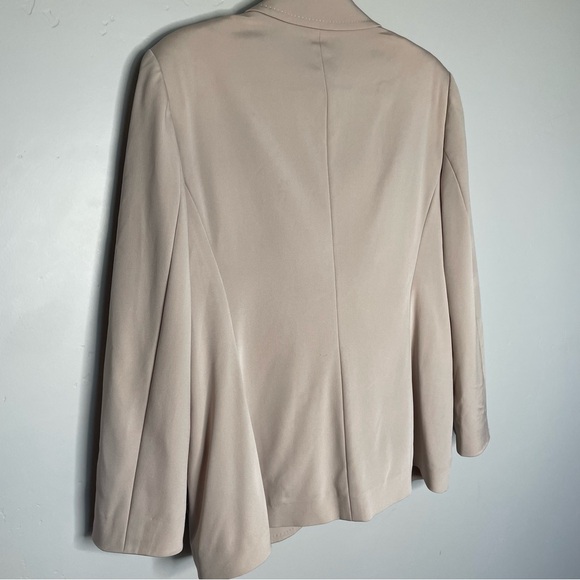 Escada Beaded Vintage Blazer Jacket 42 Large 12 Silk Cream Tan Beige Pockets - Picture 5 of 9